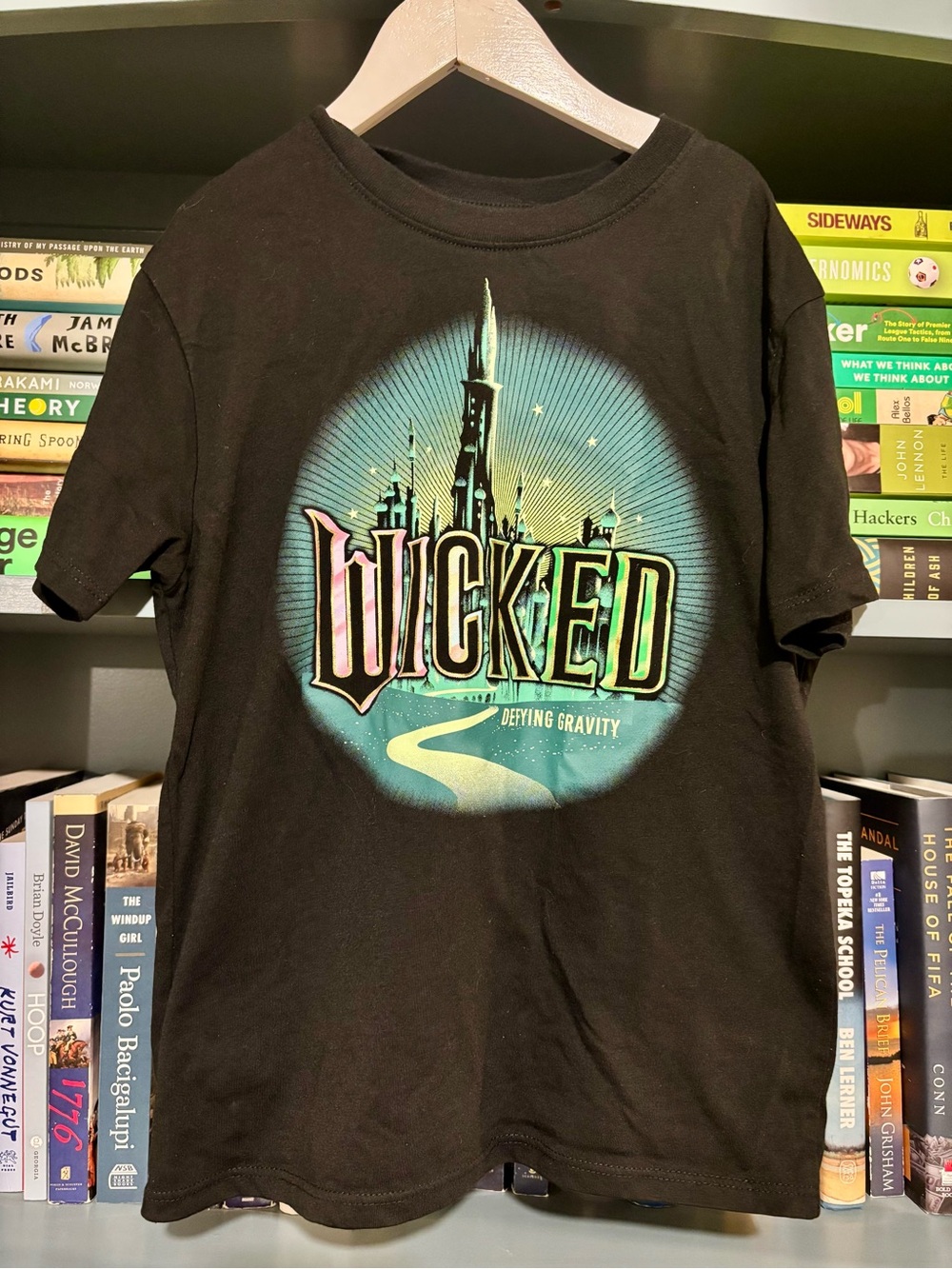 Hybrid Apparel Black 'Wicked' Graphic Tee with Teal and Pink Accents